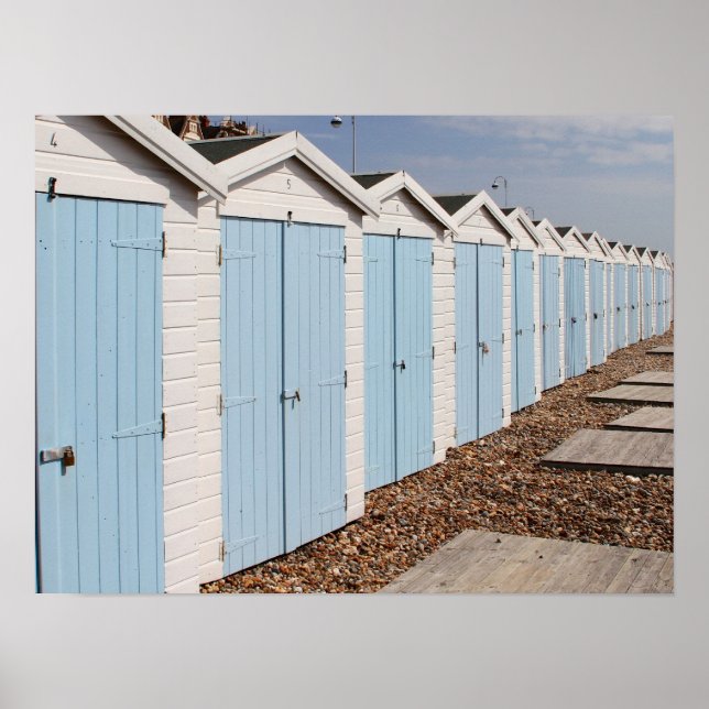Beach Huts Poster (Framsidan)