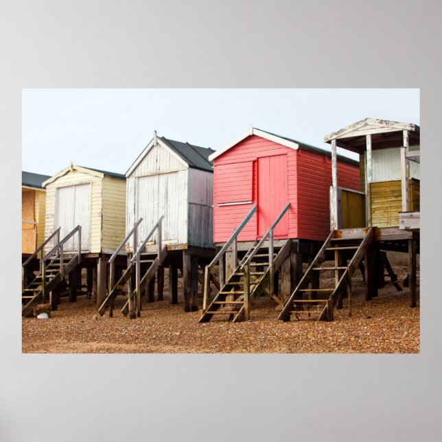Beach Huts Poster (Framsidan)