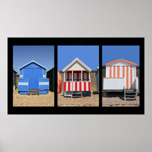 Beach Huts Poster (Framsidan)