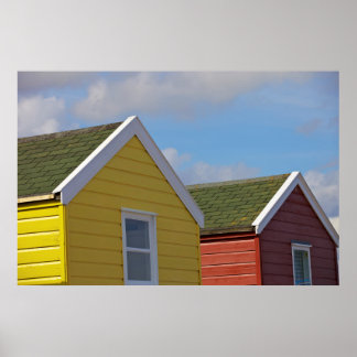 Beach Huts | Southwold, England Poster