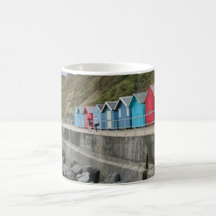 Beach Huts vid Sheringham Norfolk Kaffemugg