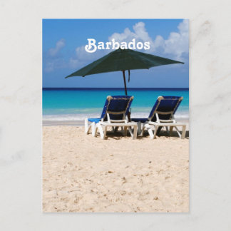 Beach i Barbados Vykort