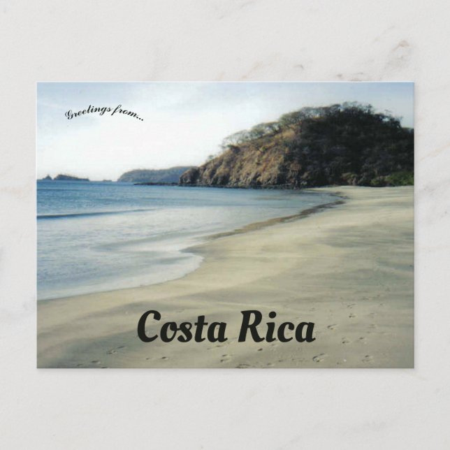 Beach i Costa Rica Vykort (Framsida)