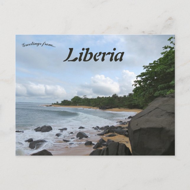 Beach i Liberia Vykort (Framsida)