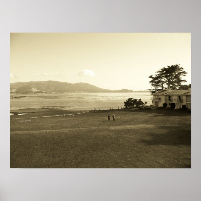 Beach i Sepia Poster (Framsidan)