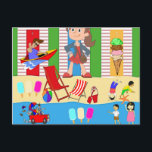 Beach Ice Cream med vykort<br><div class="desc">Postkort</div>