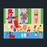 Beach Ice Cream med vykort<br><div class="desc">Postkort</div>