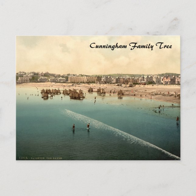 Beach II, Paignton, Devon, England Vykort (Framsida)