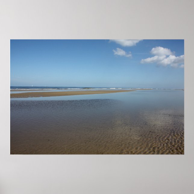Beach in Egmond aan Zee, Nederländerna Poster (Framsidan)