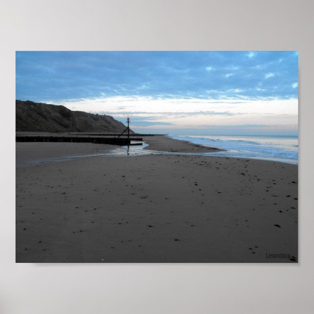 Beach in Mundesley, Norfolk av Alexandra Cook Poster (Framsidan)