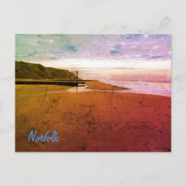Beach in Mundesley, Norfolk by Alexandra Cook Post Vykort
