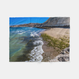 Beach in Puerto Piramides, Argentina Fleecefilt