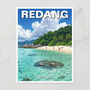Beach in Redang Malaysia Vykort