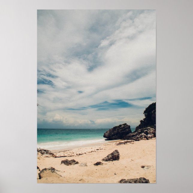 Beach in Tulum, Mexiko Poster (Framsidan)