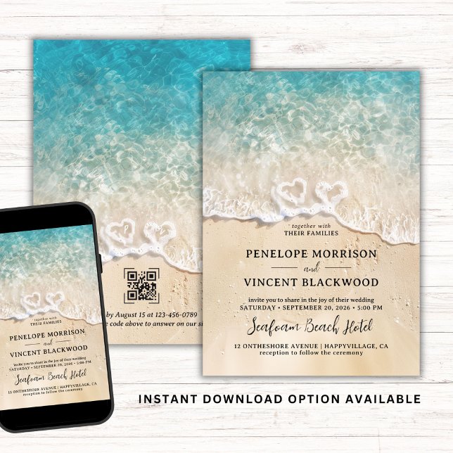 Beach-inbjudan för marschskum inbjudningar (Skapare uppladdad)