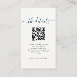 Beach-informationskort med QR-kod Placeringskort