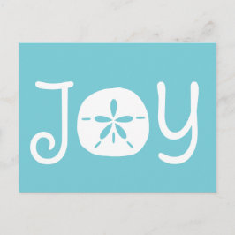 Beach jul Helgdag Joy Sand Dollar Helg Vykort