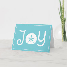 Beach jul Helgdag Joy Sand Dollar Helgkort