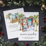 Beach-jul-Helgdag Julkort<br><div class="desc">Fira julhelgen med en tropisk snopp med våra olika Helgdagskort i Beach-julen. Varje kort integrerar på ett genomtänkt sätt två av dina omhuldade familjefotografier mitt i bilder av vattenfärgen handflatan träd. Skicka ditt "Warm Önskemål till vänner och familj i ett personlig-meddelande, inslaget i ett sol-kyssat, strandinspirerat tema. Förvandla dina semesterhälsningar...</div>