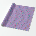 Beach jul ljus presentpapper<br><div class="desc">Den branta julen ljus med bubblor,  snäckor och stjärnornas fisk hängande från dem. På en underbar lila för en överraskande och underbar twist</div>
