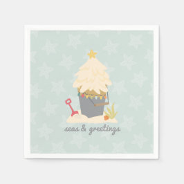 Beach jul Sand Pail Pappersservett