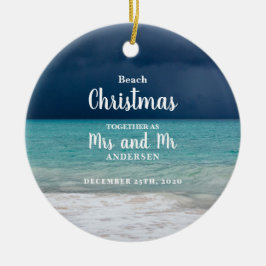 Beach jul tillsammans Mrs. Family Julgransprydnad Keramik