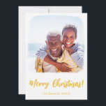 Beach-julkort | Foto för kustnära Helgdag Julkort<br><div class="desc">Magiskt vattenfärgsjokerkort för kustfamiljens foton från stranden ram! Vår moderna,  minimala bildkortsdesign för vattenfärgsfamiljen är perfekt för helgdagskort i familjen. Ladda bara upp dina familjefotor och se dem förvandlas magiskt till en konstnärlig vattenfärg porträtt! Ni kan på ett enkelt sätt anpassa hälsning och namn och beställa på er mobil!</div>