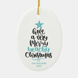 Beach-julprydnad Julgransprydnad Keramik