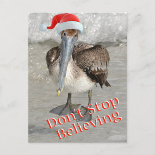Beach jultomten Pelican Helg Vykort
