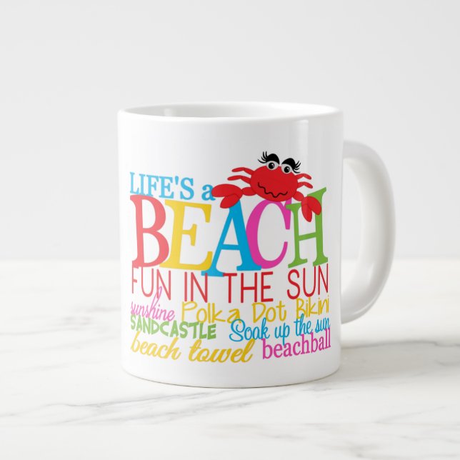 Beach - Jumbo Mugg (Framsida höger)