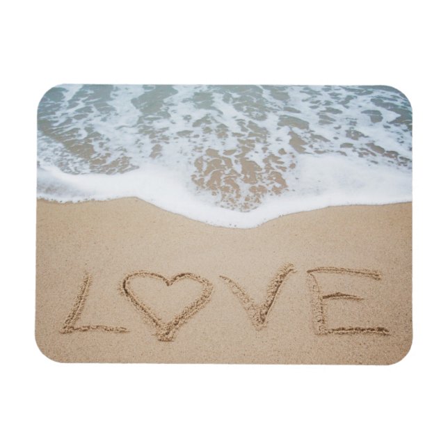 Beach Kärlek II Magnet (Horisontell)