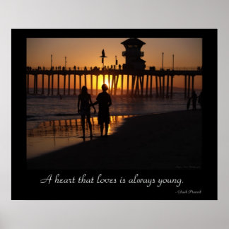 Beach Kärlek Poster