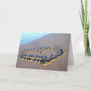 Beach Kärlek Tack Kort