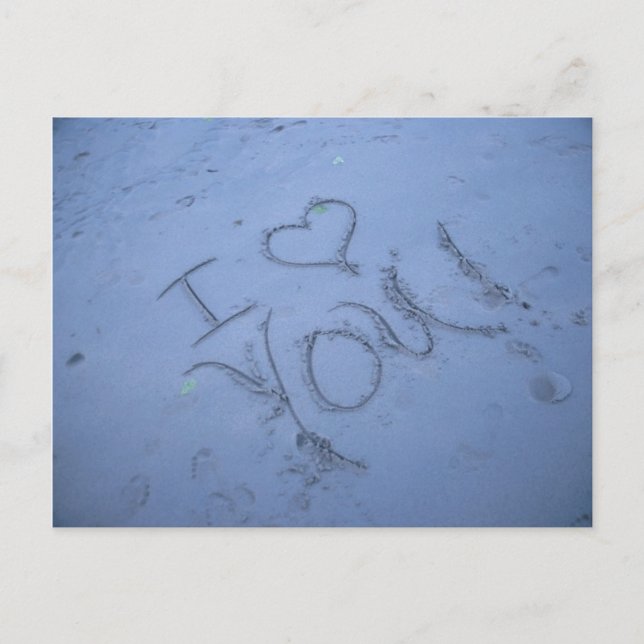 Beach Kärlek Vykort (Framsida)