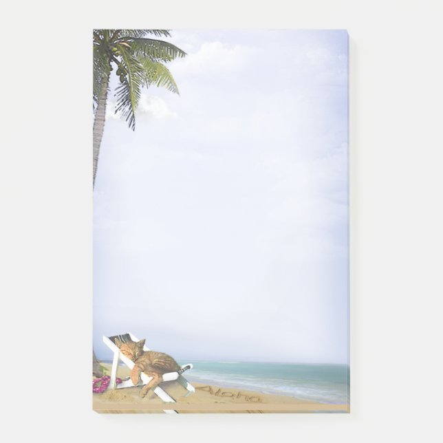 Beach Kattunge Post-it Block (Framsida)