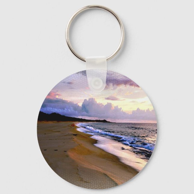 Beach Keychain bröllop-favoriter Nyckelring (Framsida)