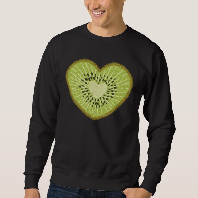 Beach Kiwi Costume  on Vacation Kiwi Fruit Lång Ärmad Tröja (Framsida)