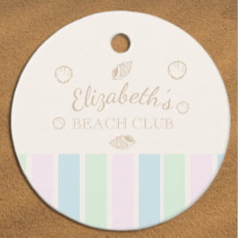 Beach Klubb Birthday Gåvor Etiketter