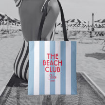 Beach Klubb Fransk Red Blue Cabana Rand