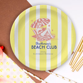 Beach Klubb Gult Cabana Rand Födelsedagsfest
