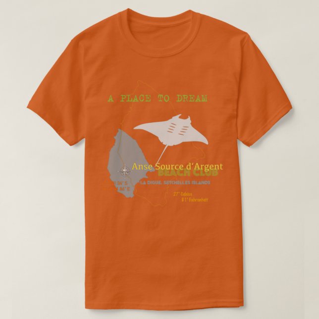 Beach Klubb Seychellerna T Shirt (Design framsida)