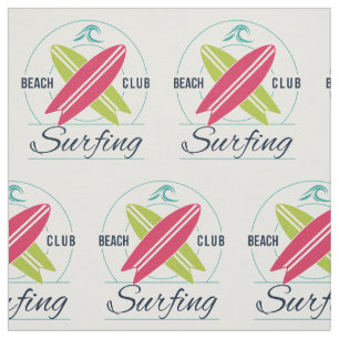 Beach Klubb Surfing anpassningsbar väv Tyg