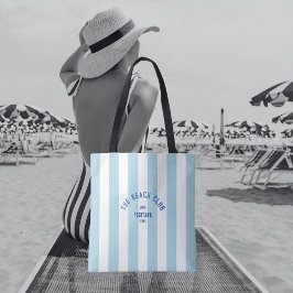 Beach Klubb Vapensköld Blue Cabana Rand Tygkasse
