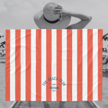 Beach Klubb Vapensköld Orange Red Cabana Rand