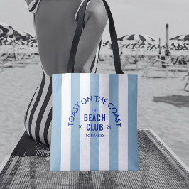 Beach-Klubben vid Kusten Blue Rand Tygkasse