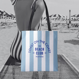 Beach-Klubben vid Kusten Blue Rand Tygkasse