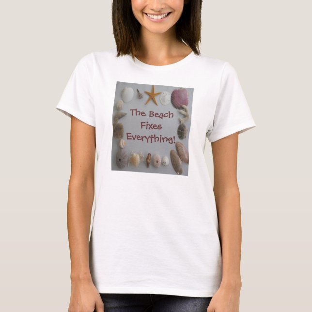 Beach korrigerar allt tee (Framsida)