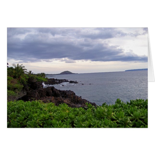 Beach Kusten Hälsningskort (Framsidan Horizontal)