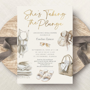 Beach Kusten Tropical Bachelorette Helg Inbjudningar