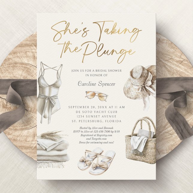 Beach Kusten Tropical Bachelorette Helg Inbjudningar (Skapare uppladdad)